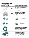 C9 Decorate Like a Pro® Kit - 100' LED Diamond Faceted Pure White Green Wire w/12" Bulb Spacing